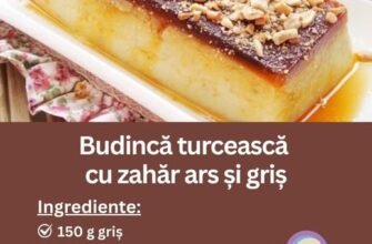 Budincă turcească fină și dulce