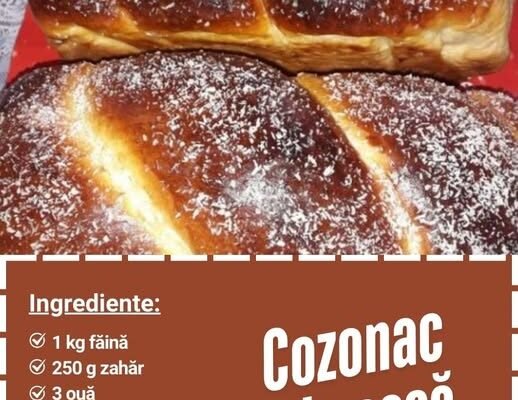 Cozonac de casă aromat și pufos