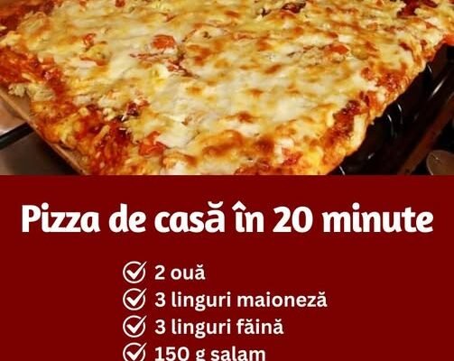 Pizza de casă rapidă și gustoasă
