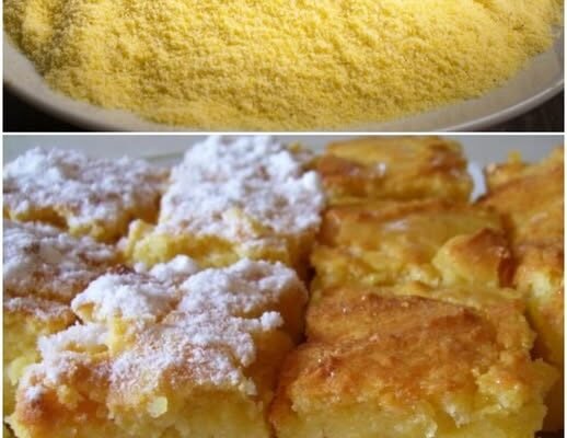 Prăjitură cu mălai și brânză dulce