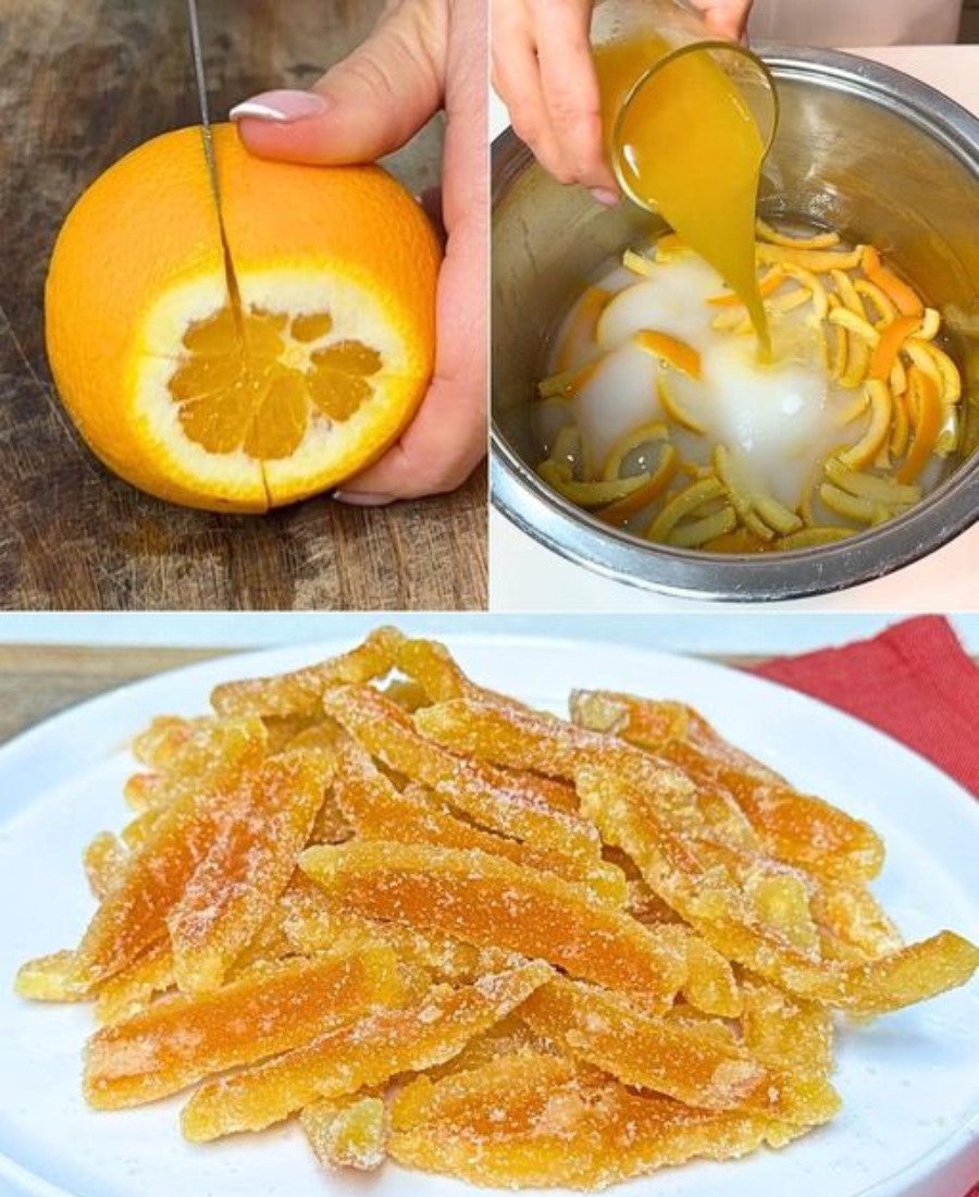 Coaja de portocală confiată – Deliciu de casă simplu și rapid