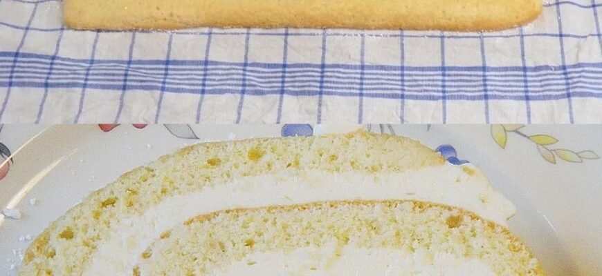 Ruladă din Pandișpan cu Cremă de Lămâie