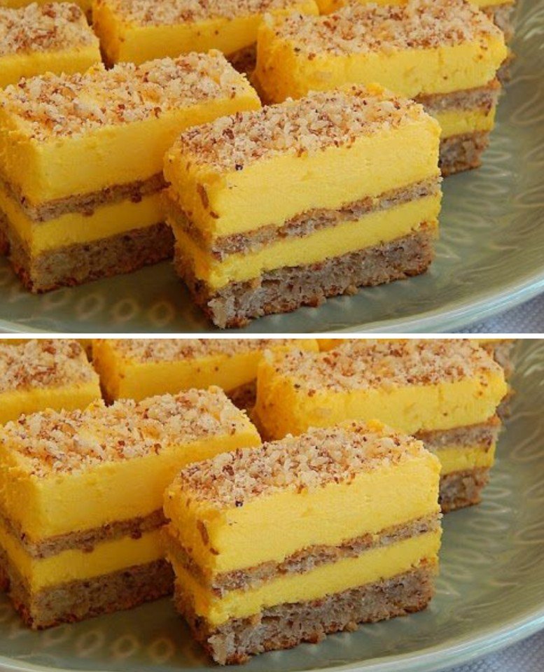 „Feliile Soarelui” – prăjitura cu cremă fină de vanilie și blat de nucă care cucerește la prima vedere