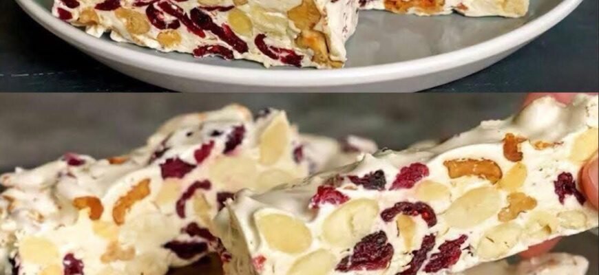 Nugat cu nuci și migdale