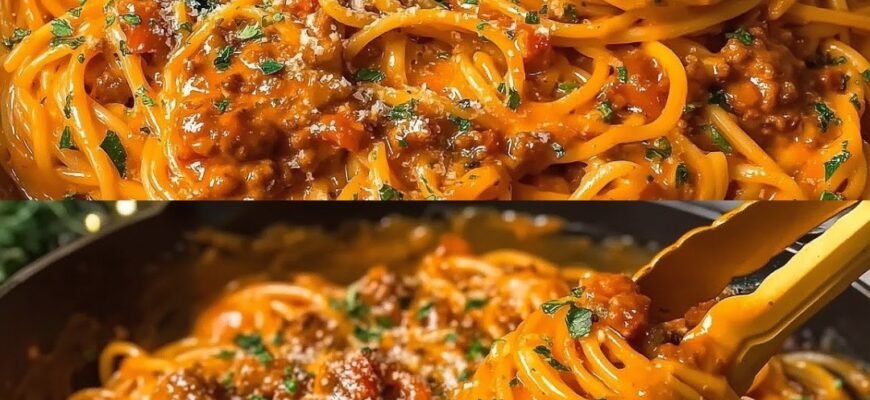 Pasta Cremoasă cu Carne