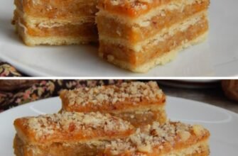 Prajitura de Post cu Gem de Caise, Nuci și Biscuiți