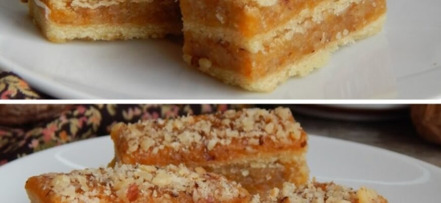 Prajitura de Post cu Gem de Caise, Nuci și Biscuiți