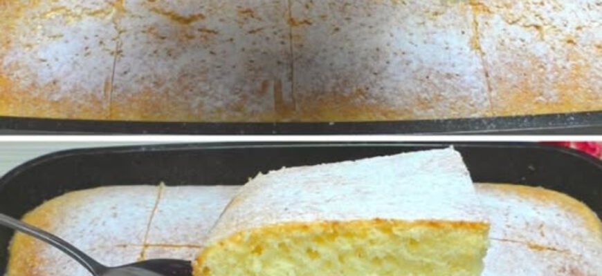 Prăjitura pufoasă cu lapte