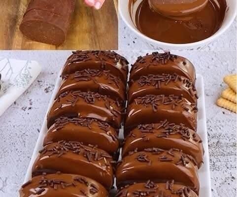 PRĂJITURI FĂRĂ COACERE CU BISCUIȚI ȘI CIOCOLATĂ