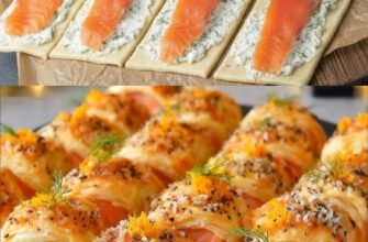 Rulouri din foietaj cu somon afumat