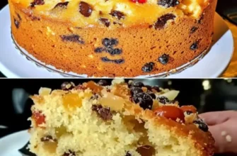 Tort Tradițional de Crăciun cu Fructe Confiate