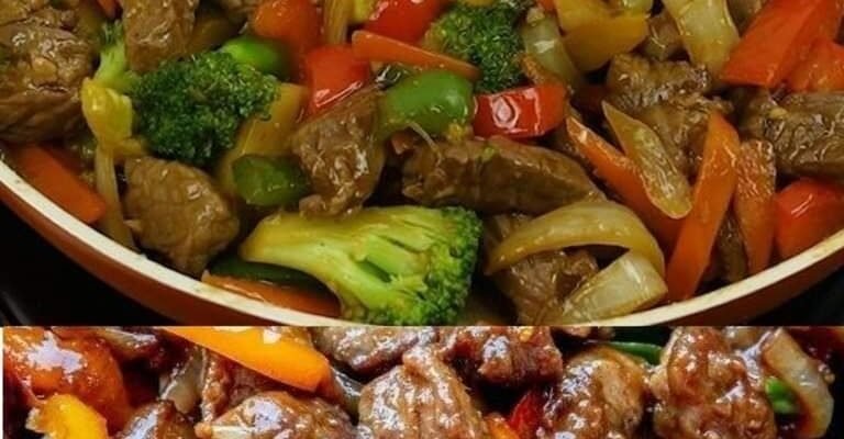 Carne chinezească cu legume