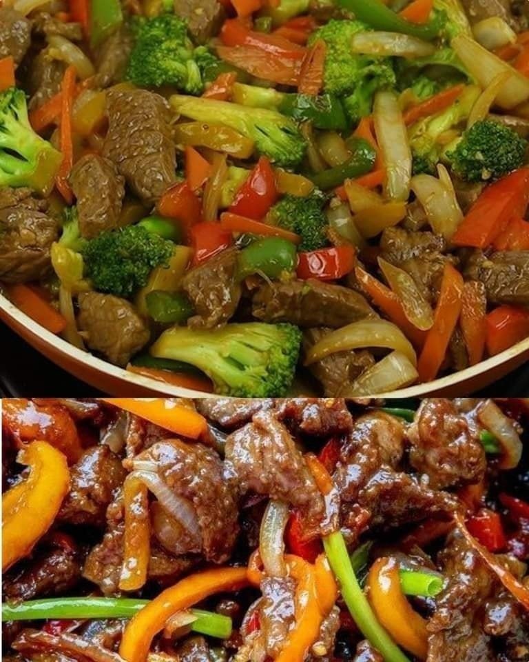 Carne chinezească cu legume Carne chinezească cu legume