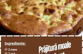 Prăjitură cu mere și iaurt, pufoasă și aerată