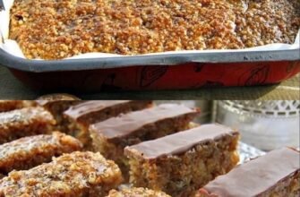 Prăjitură cu nucă din 4 ingrediente