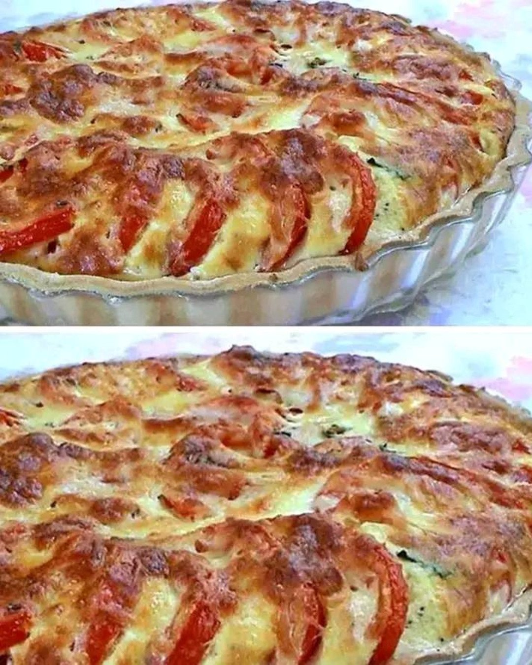 Tartă cu roșii și busuioc Tartă cu roșii și busuioc