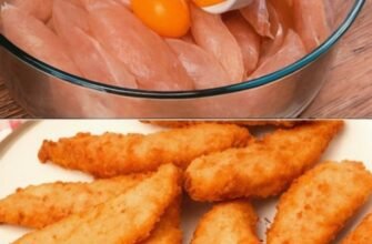 Fâșii de pui crocante