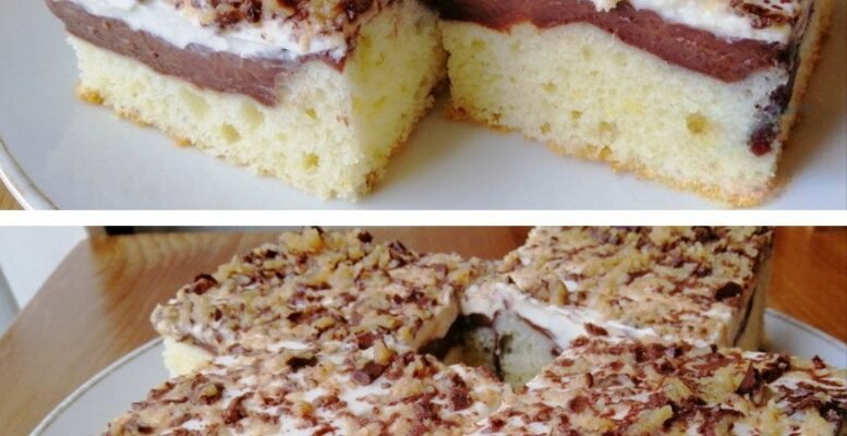 Prăjitură Bounty la tavă