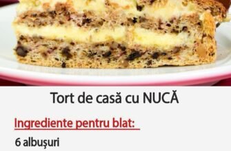 Tort de casă cu nucă