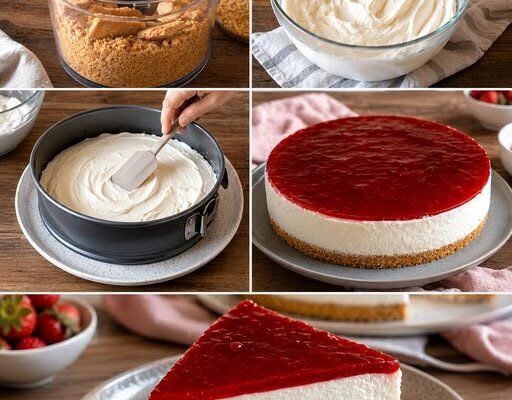 Acest cheesecake pufos fără coacere dispare de pe masă mai repede decât poate îngheța