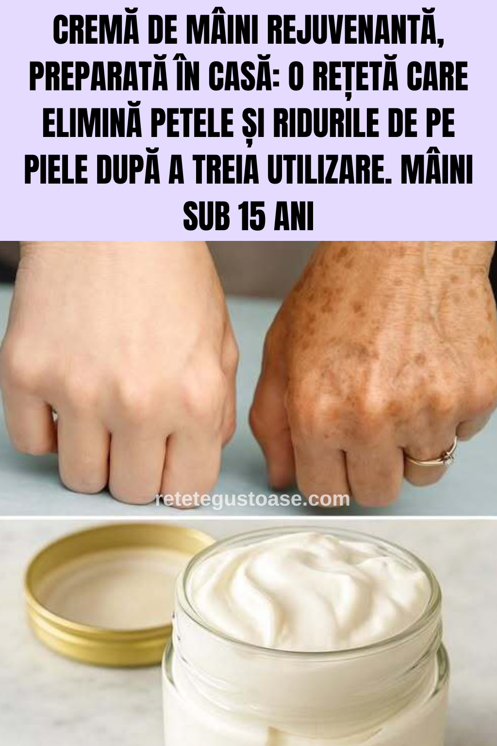 Cremă de mâini rejuvenantă, preparată în casă: o rețetă care elimină petele și ridurile de pe piele după a treia utilizare. Mâini sub 15 ani