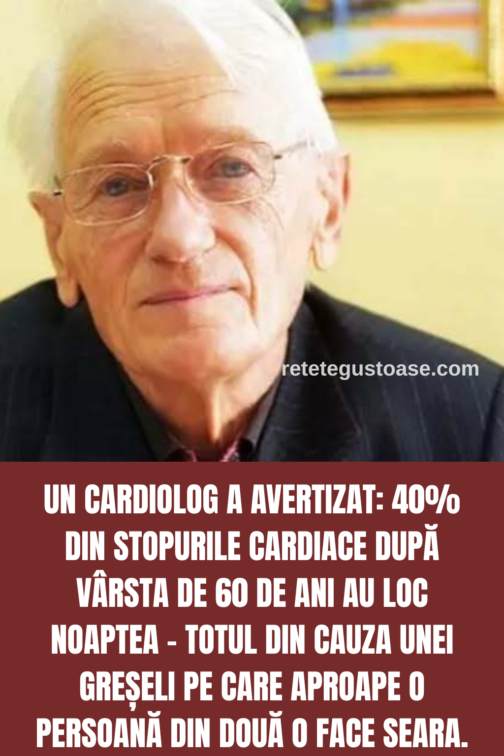 Un cardiolog a avertizat: 40% din stopurile cardiace după vârsta de 60 de ani au loc noaptea - totul din cauza unei greșeli pe care aproape o persoană din două o face seara.
