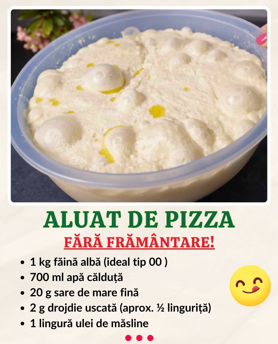 Aluat de pizza ca în pizzerie Aluat de pizza ca în pizzerie