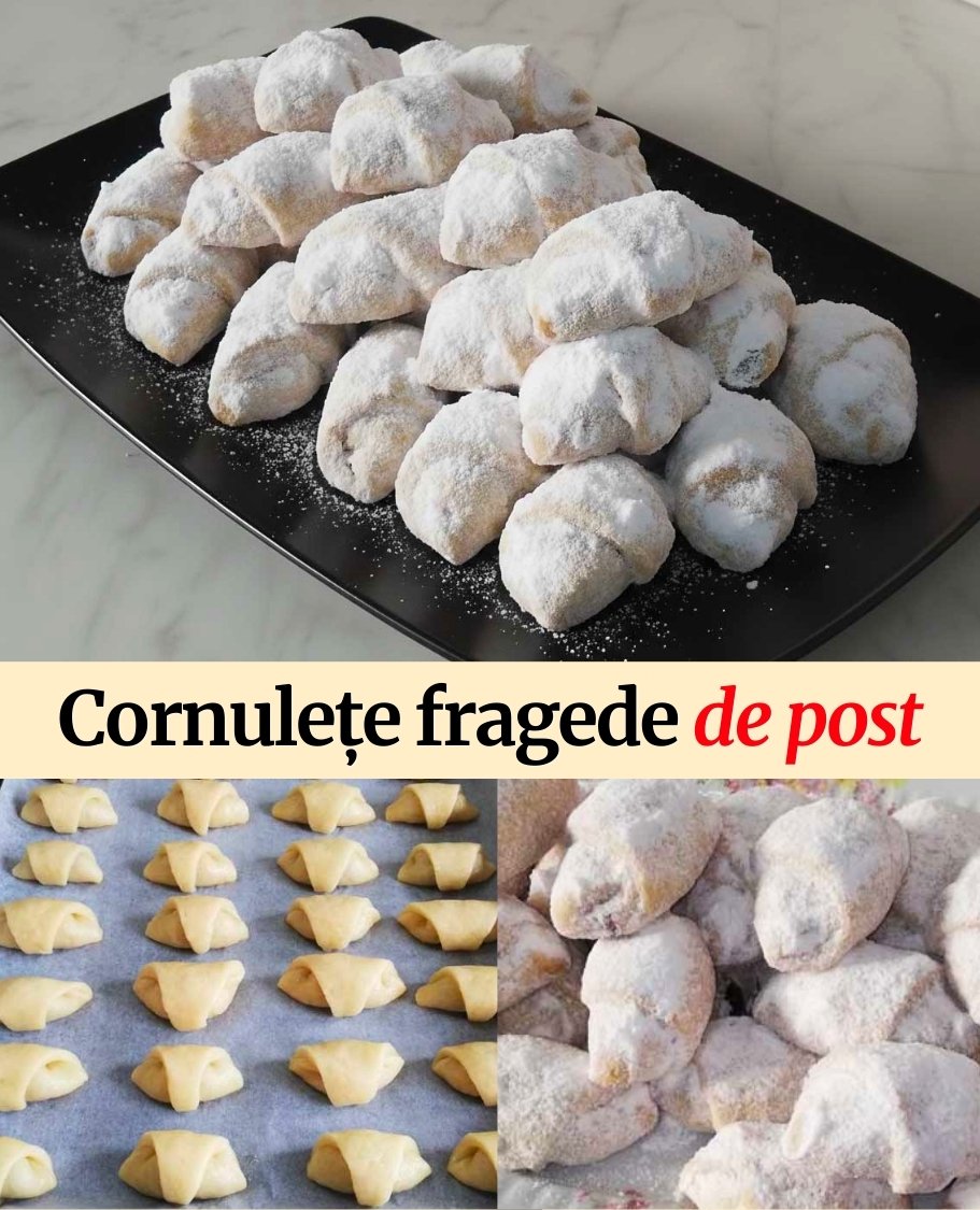 Cornulețe fragede de post care se topesc în gură Cornulețe fragede de post care se topesc în gură