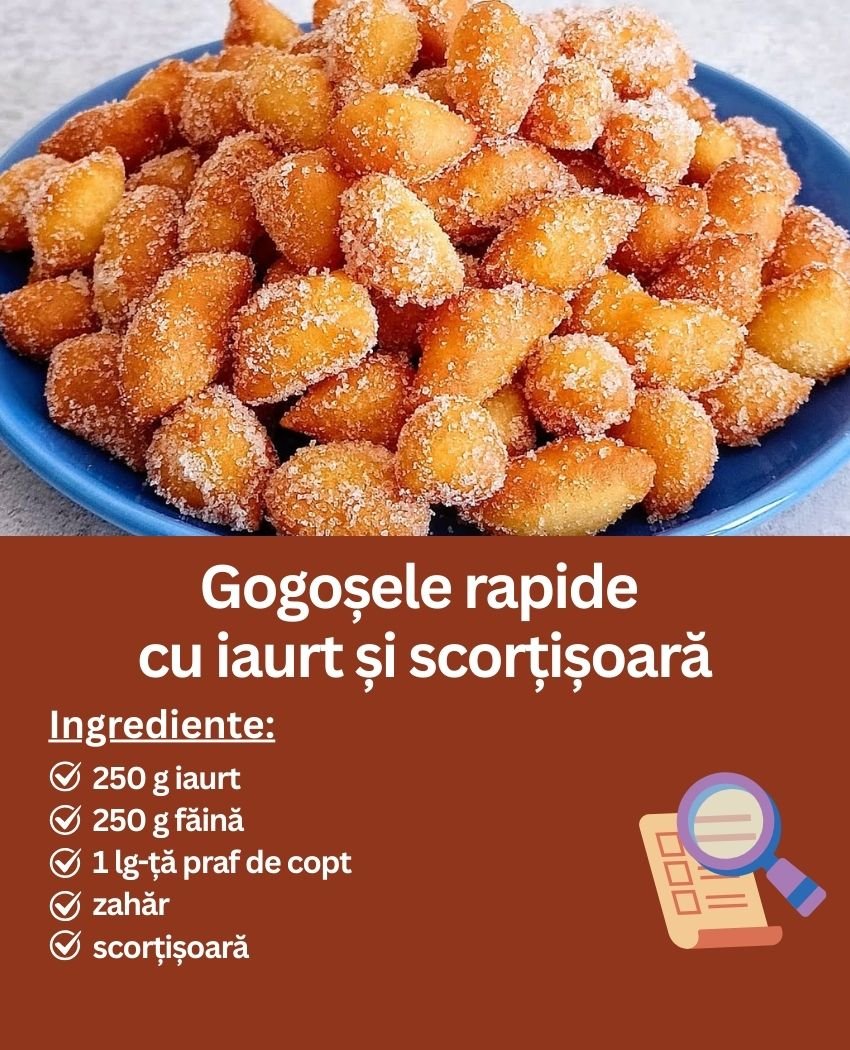 Gogoșele rapide cu iaurt și scorțișoară Gogoșele rapide cu iaurt și scorțișoară