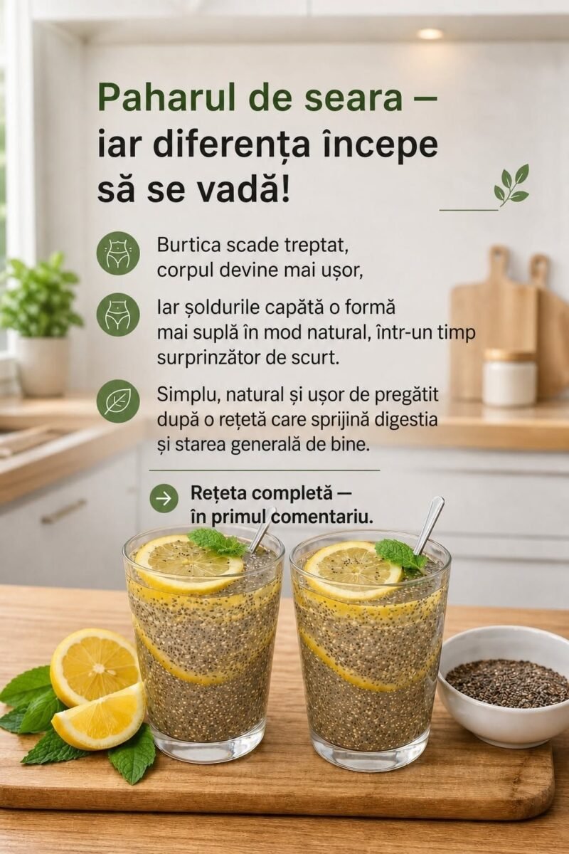 O cană seara — și diferența începe să se vadă! Burta se reduce treptat, corpul devine mai ușor, iar șoldurile capătă un aspect mai subțire într-un timp surprinzător de scurt.