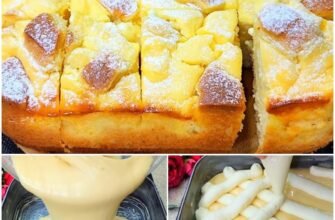 Prăjitură pufoasă cu chefir și brânză dulce