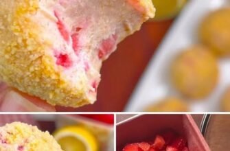 Mușcături de lămâie cu căpșuni: 3 ingrediente 🍓 Fără coacere!