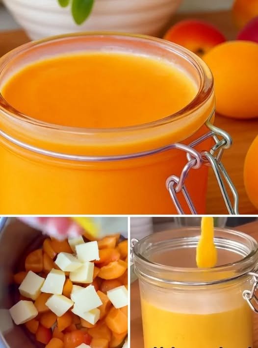 Unt de caise făcut în casă 🍑🧈 Rapid și ușor! O răspândire care merge cu orice!