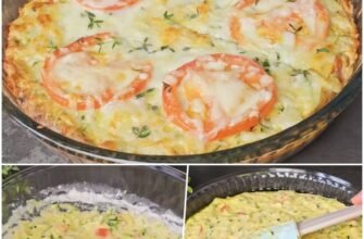 Budincă de dovlecei cu roșie și mozzarella
