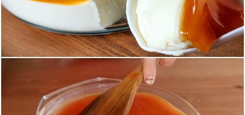 Budincă de lapte cu sos caramel