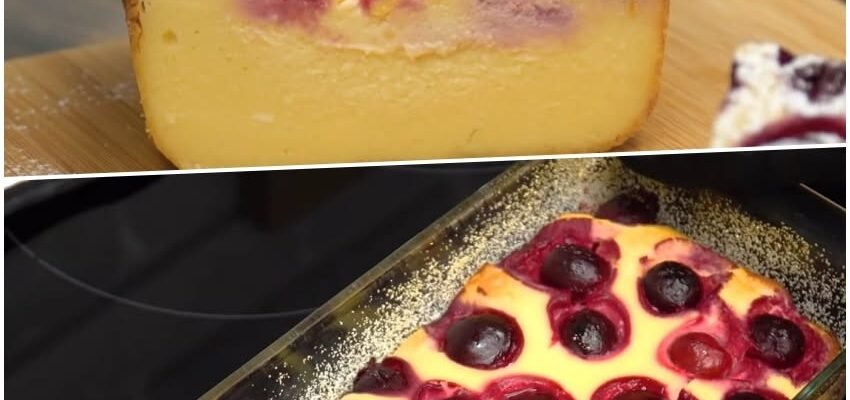 Budincă fină cu brânză dulce și fructe