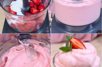 Mousse de căpșuni din 4 ingrediente! 😍 Desert ușor, proaspăt și perfect pentru un răsfăț delicios