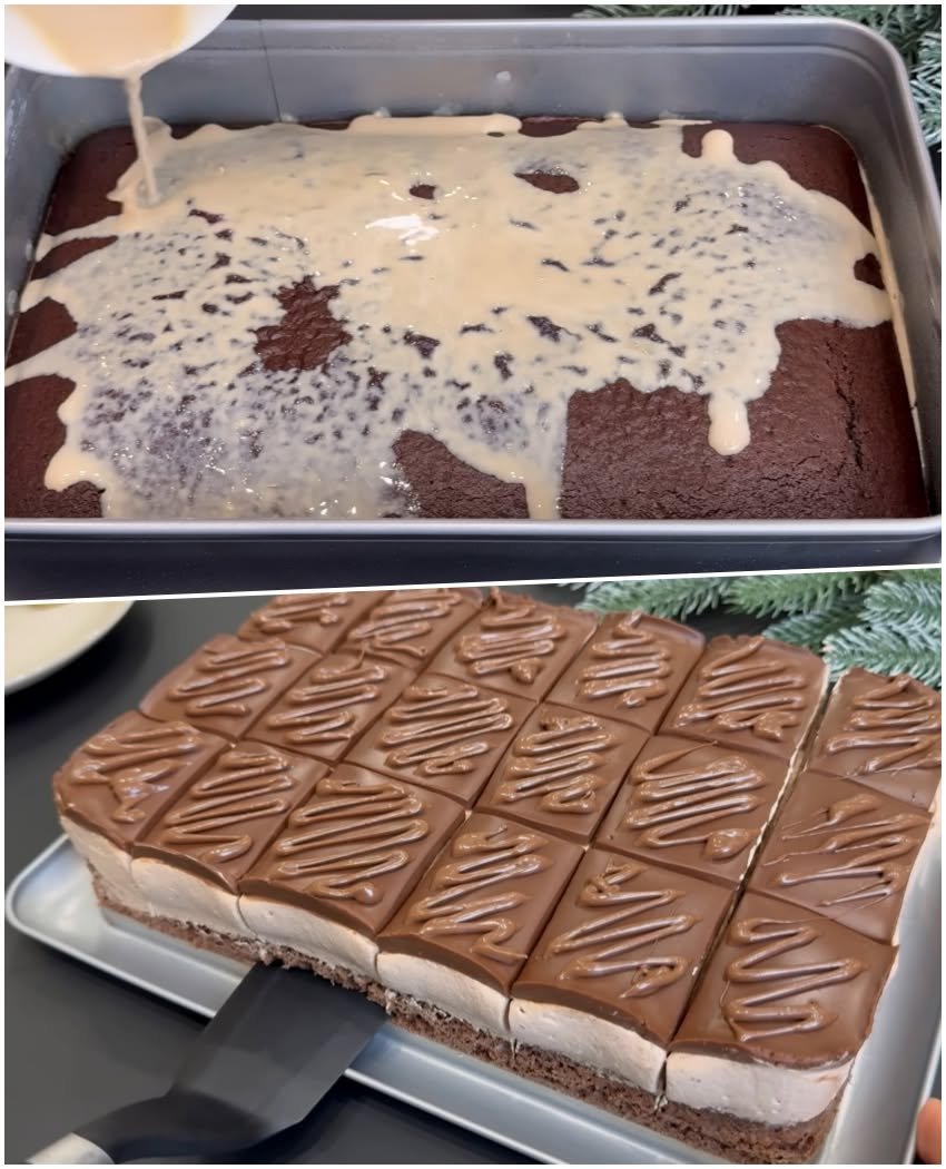 Prăjitură aerată și cremoasă, foarte delicioasă