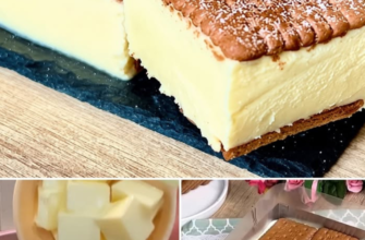 Prăjitură cu cremă de iaurt și biscuiți, fără coacere