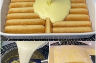 Prăjitură cu pișcoturi și cremă fină de lămâie