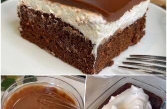 Prăjitură de casă cu blat de cacao și cremă de mascarpone