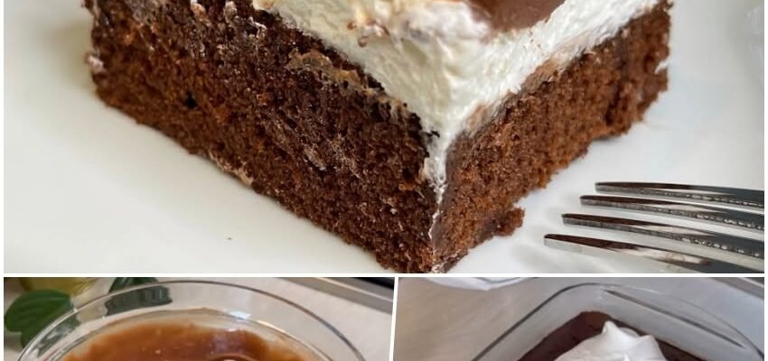 Prăjitură de casă cu blat de cacao și cremă de mascarpone