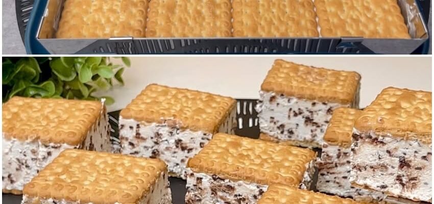 Prăjitură fără coacere cu biscuiți și cremă de mascarpone