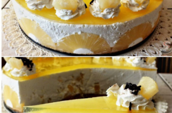 Tort fără coacere cu iaurt, ananas și cocos