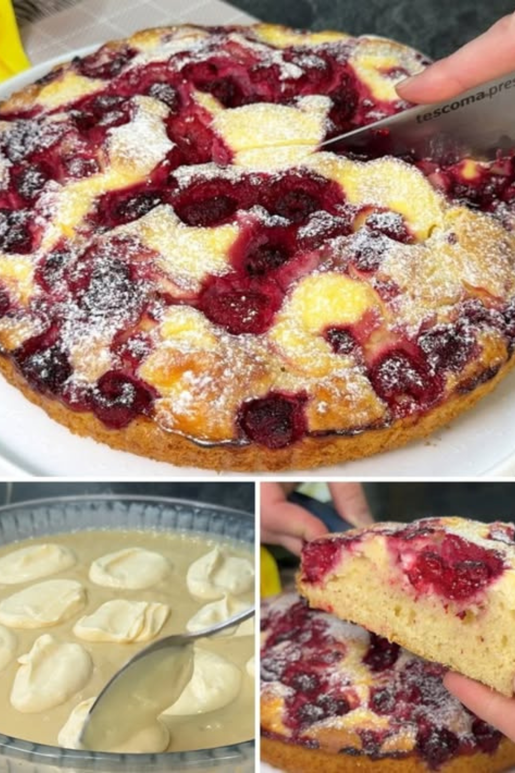 Tort pufos ușor cu fructe de pădure proaspete — Perfect pentru orice ocazie