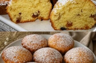 Brioșe pufoase cu brânză dulce și stafide – rețetă simplă, aromată și delicioasă
