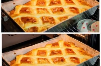 Doar 50 de minute la cuptor și ai pe masă o capodoperă un pandișpan fraged cu chefir, mere caramelizate și o umplutură de brânză de vaci.