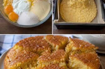 Prăjitură pufoasă și ușor dulce cu porumb dulce – fragedă, aromată și perfectă pentru o gustare