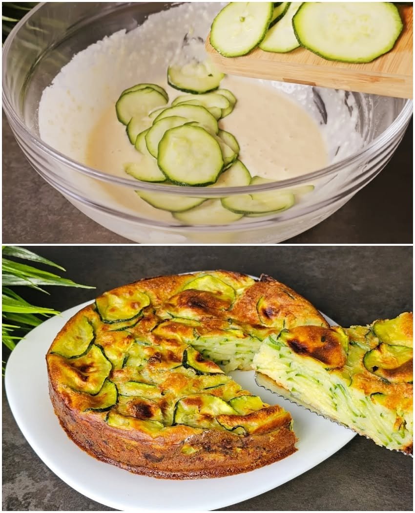 Tartă sărată cu dovlecei și parmezan