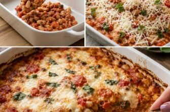 Budincă sățioasă cu fasole albă și roșii proaspete – un preparat reconfortant și delicios